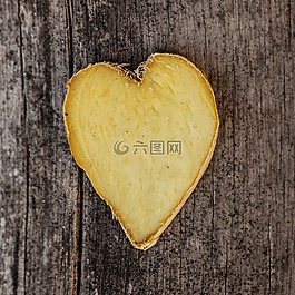 姜,心,木材