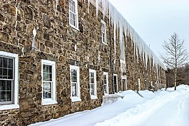 冬天,雪,房子
