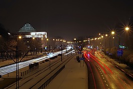 城市,夜,光