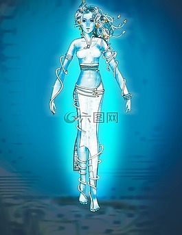 婦女,光,正文