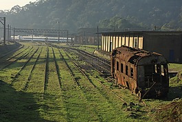 鐵路,列車,老