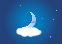 夜,云量,天空