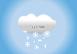 雪,云,天空