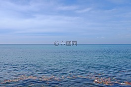 海景觀,海洋,天空