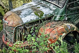 卡車,被遺棄,汽車