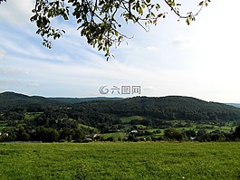 奧登,景觀,希爾