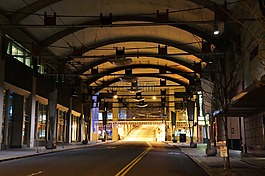 隧道,城市,夜
