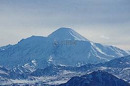 火山avachinsky,堪察加,山