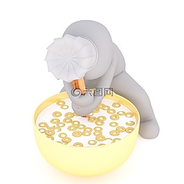 男性,3d模型,孤立