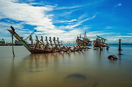 晚間,一天,海難