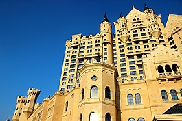 酒店,城堡,藍天