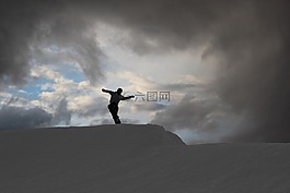 滑雪,雪,冬天