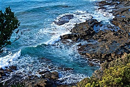 海洋,海,波