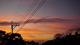 台湾,中国文化大学,夕阳