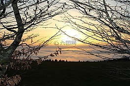 太陽(yáng),日落,天空