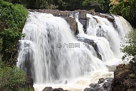 瀑布,水,巴西