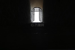 窗口,黑暗,舊