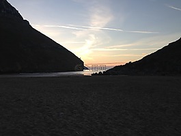 atardecer,mar,海灘