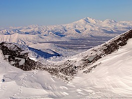 火山,山,腳