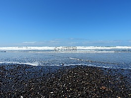 海灘,海洋,天空