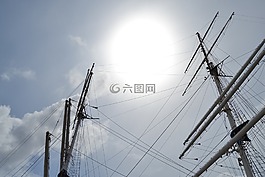 太陽(yáng),天空,帆船