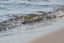 波,海灘,海