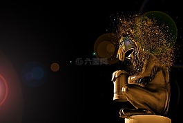 獅子,動物,符號