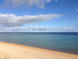 海,海灘,太陽