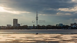 水域,全景,旅行
