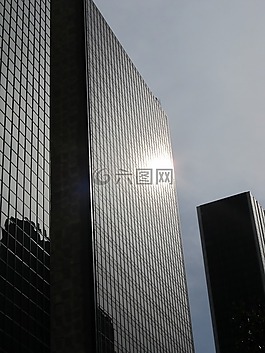 達(dá)拉斯,摩天樓,玻璃幕墻