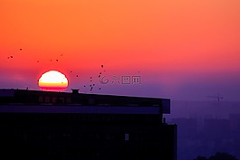 日出,太陽,景觀