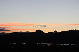 日落,自然,景觀