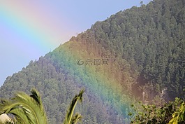 彩虹,自然,光明