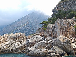 土耳其,岩,山