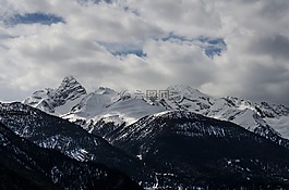 達沃斯,山,瑞士