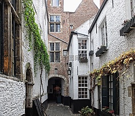 vlaeykensgang,安特衛普,巷子里