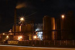 工廠,夜,行業(yè)