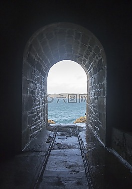 隧道,路徑,海