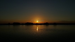 日落,自然,黑暗
