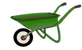 獨(dú)輪車,購(gòu)物車,工作