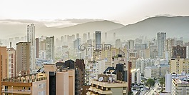 貝尼多姆,城市,霧