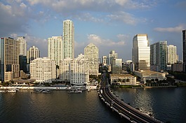 城市,天際線,摩天大樓
