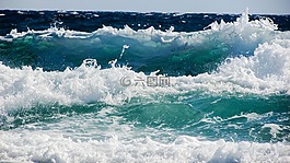 波,砸,海