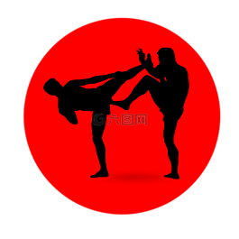 拳擊,圖標(biāo),側(cè)影