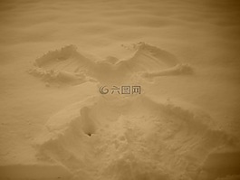 雪天使,雪,圖