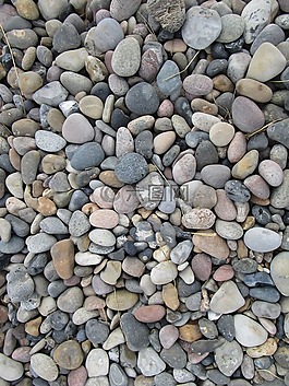 鵝卵石,石,海岸線