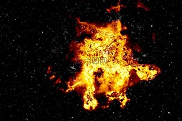 背景,行星,爆炸