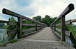 過渡,離,橋