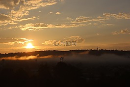 天空,太陽(yáng),云