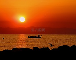 太阳,船,东
